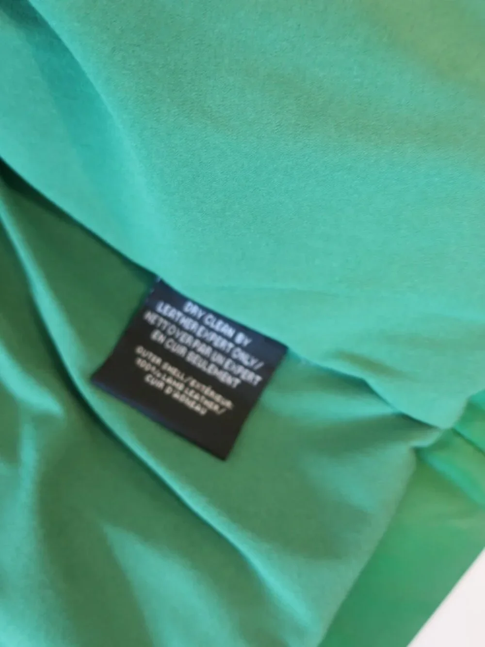 NWT Womens Lamarque Kirsi Green (Item- 309) Lamb Leather Zip Crop Moto Jacket XS